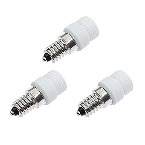 FINELED E14 auf G9 LED Lampensockel-Adapter Konverter, 3 Stück Lampenfassungen Lampenfassung für LED Halogen CFL Glühbirne Lampe von FINELED