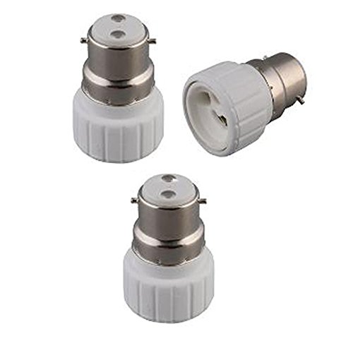 Fineled B22 auf GU10 Lampenadapter, B22 Bajonettsockel auf GU10 Sockel, Konverter für Lampenfassung, 3 Stück von FINELED