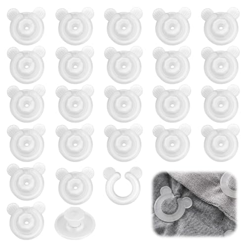 FINELYCR 24 Stück Bettdecken Clips – Multifunktionale Duvet Cover Clips, rutschfeste Bettdeckenhalter für Dünne Steppdecken, Einfach zu Befestigen und Sicher, Ideal für Zuhause und Reisen von FINELYCR