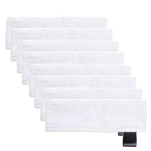 FINEVERNEK 8 Stück Mikrofaser Bodentücher für Kärcher Dampfreiniger EasyFix SC 1 SC 2 SC 3 SC 4 SC 5,Waschbar Mikrofaserbezug Bodentücher für EasyFix von FINEVERNEK