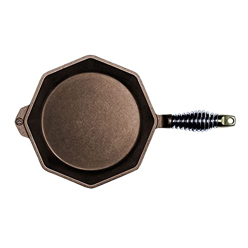 Finex 25,4 cm Gusseisen-Pfanne mit Deckel 10" Skillet Seasoned von FINEX