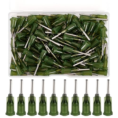FINGERINSPIRE 120 Stück Dosiernadel 3cm 14G Spritzennadeln Mit Stumpfer Spitze Industrielle Dosiernadeln Präzisions Spritzennadel Aus Kunststoff Für Flüssigkeiten Mit Köderverschluss von FINGERINSPIRE
