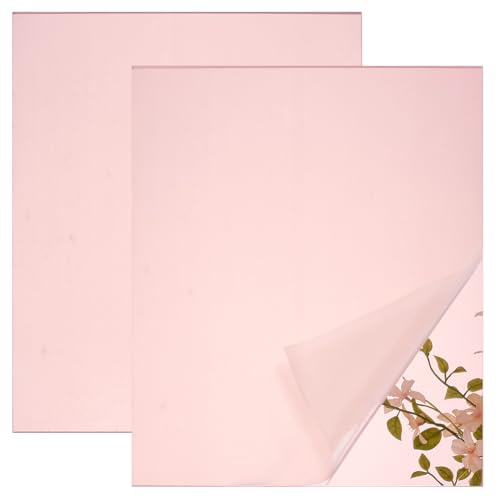 FINGERINSPIRE 2 Stück 25x20cm Roségold Spiegel Acrylplatten 3mm Dick Nicht Aus Glas Reflektierende Sicherheits Acrylspiegelplatte Zum Laserschneiden Heimwerken Dekorationen von FINGERINSPIRE