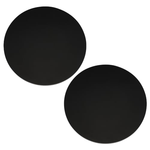 FINGERINSPIRE 2 Stück Modell Display Basen 15x15 cm Schwarz Rund Riesige Figuren Basen Kreisförmige Figurenständer Aus Acryl Flache Runde Modell Display Base Für Wargaming Brettspiele Sammelfiguren von FINGERINSPIRE