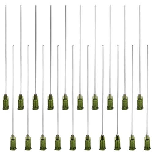 FINGERINSPIRE 20 Stück 14G Dosiernadel Mit Stumpfer Spitze Und Luer Lock Stiftloch Spritzennadel Aus Edelstahl 11.7 cm Dunkles Olivgrün Industrielle Flüssigkeitsdosiernadel Für Klebstoff FINGERINSPIRE 20 Stück 14G Dosiernadel Mit Stumpfer Spitze Und Luer Lock Stiftloch Spritzennadel Aus Edelstahl 11.7 cm Dunkles Olivgrün Industrielle Flüssigkeitsdosiernadel Für Klebstoff von FINGERINSPIRE