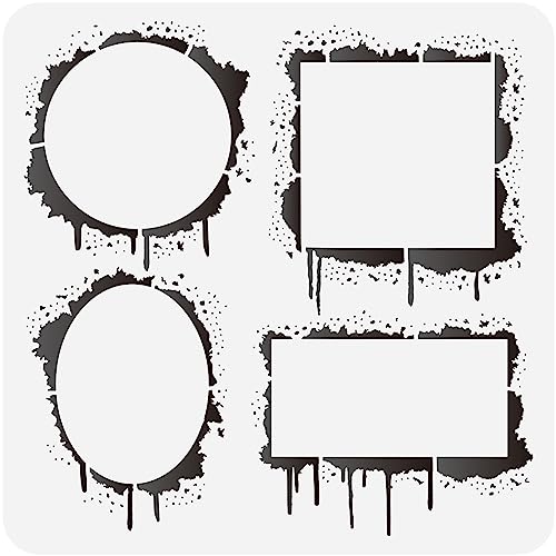 FINGERINSPIRE 4 Stile Tintenspritzer Rahmen Malschablone 30x30 cm Quadratisch Rechteckig Kreisförmig Ovaler Rahmen Zeichenvorlage DIY Handwerk Ausgehöhlte Schablonen Zum Malen An Wänden Holzmöbeln FINGERINSPIRE 4 Stile Tintenspritzer Rahmen Malschablone 30x30 cm Quadratisch Rechteckig Kreisförmig Ovaler Rahmen Zeichenvorlage DIY Handwerk Ausgehöhlte Schablonen Zum Malen An Wänden Holzmöbeln von FINGERINSPIRE