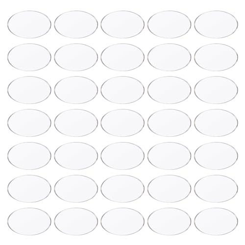 FINGERINSPIRE 50 Stück 5x2.5 cm Klare Ovale Miniaturbasen Acryl Modellbasen Transparente Figurenständer Modell Display Basis Für Wargaming Brettspiele Und Sammelfiguren Gaming FINGERINSPIRE 50 Stück 5x2.5 cm Klare Ovale Miniaturbasen Acryl Modellbasen Transparente Figurenständer Modell Display Basis Für Wargaming Brettspiele Und Sammelfiguren Gaming von FINGERINSPIRE