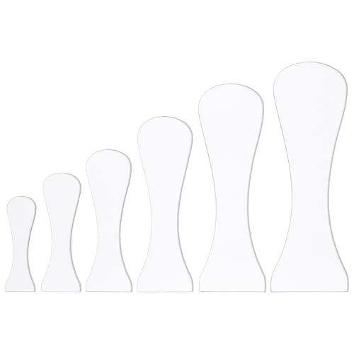 FINGERINSPIRE 6 Stück Töpferei-Trimmen, strukturierte Kunstwerkzeuge, 6 Größen, Acryl-Ton, Keilbrett-Set für Keramik, Modellierung und Schnitzerei, flacher, runder weißer Keramik-Fußformer und FINGERINSPIRE 6 Stück Töpferei-Trimmen, strukturierte Kunstwerkzeuge, 6 Größen, Acryl-Ton, Keilbrett-Set für Keramik, Modellierung und Schnitzerei, flacher, runder weißer Keramik-Fußformer und von FINGERINSPIRE