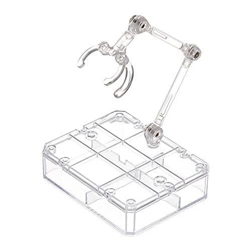 FINGERINSPIRE Action Figur Ständer mit verdickter Basis Halterung Montage Action Figur Display Halter Puppe Modell Unterstützung Stand mit 3 Kralle & Storage Box Ständer Basis für Action Figuren von FINGERINSPIRE