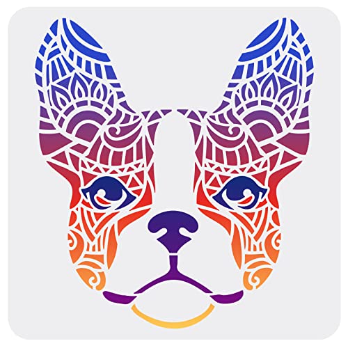 FINGERINSPIRE Hunde Malschablone 30x30 cm Wiederverwendbare Schablone Boston Terrier Schablone Hundekopf Schablone Waschbare Zeichenschablone Große Schablone Für Zuhause Wand Boden Tür Möbel Dekor FINGERINSPIRE Hunde Malschablone 30x30 cm Wiederverwendbare Schablone Boston Terrier Schablone Hundekopf Schablone Waschbare Zeichenschablone Große Schablone Für Zuhause Wand Boden Tür Möbel Dekor von FINGERINSPIRE