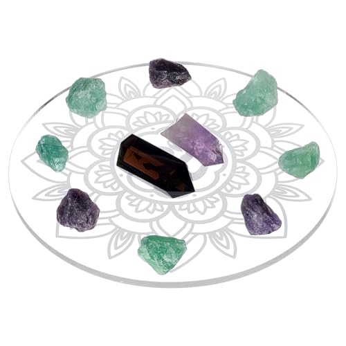 FINGERINSPIRE Kristallrasterbrett 254mm Blumen Heilige Geometrie Brett Für Kristalle Steine Weiß Rauch Acrylkristall Präsentationsbrett Für Heilige Geometrie Wanddekoration Meditation Ritual Altar FINGERINSPIRE Kristallrasterbrett 254mm Blumen Heilige Geometrie Brett Für Kristalle Steine Weiß Rauch Acrylkristall Präsentationsbrett Für Heilige Geometrie Wanddekoration Meditation Ritual Altar von FINGERINSPIRE