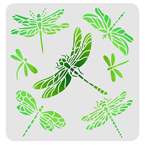 FINGERINSPIRE Libellen-Schablonen-Schablone 30 x 30 cm Kunststoff-Libellen Zeichnen Malschablonen Quadratische Wiederverwendbare Schablonen zum Malen auf Holz, Boden, Wand und Fliesen FINGERINSPIRE Libellen-Schablonen-Schablone 30 x 30 cm Kunststoff-Libellen Zeichnen Malschablonen Quadratische Wiederverwendbare Schablonen zum Malen auf Holz, Boden, Wand und Fliesen von FINGERINSPIRE
