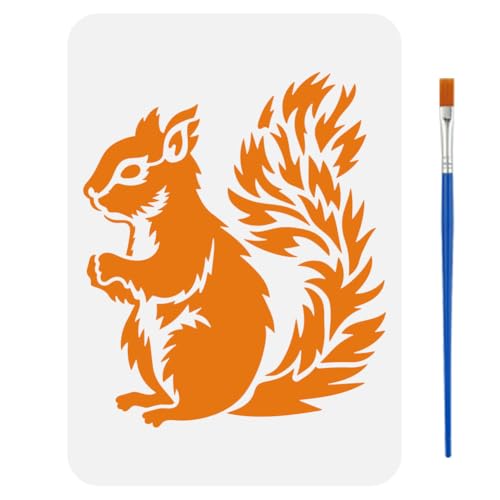 FINGERINSPIRE Realistische Eichhörnchen Schablone Mit Pinsel 21x29.7cm Eichhörnchen Mustervorlage Tier Eichhörnchen Schablone Tier Themenvorlage Schablone Im Realistischen Stil Zum Bemalen FINGERINSPIRE Realistische Eichhörnchen Schablone Mit Pinsel 21x29.7cm Eichhörnchen Mustervorlage Tier Eichhörnchen Schablone Tier Themenvorlage Schablone Im Realistischen Stil Zum Bemalen von FINGERINSPIRE