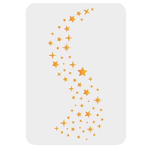 FINGERINSPIRE Sterne Schablonen 29,7x21cm Galaxy Schablonen Twinkle Star Schablonen Vorlagen Wiederverwendbare Sterne Muster Schablonen DIY Sterne Home Decor Schablone zum Malen auf Holzboden Wand von FINGERINSPIRE