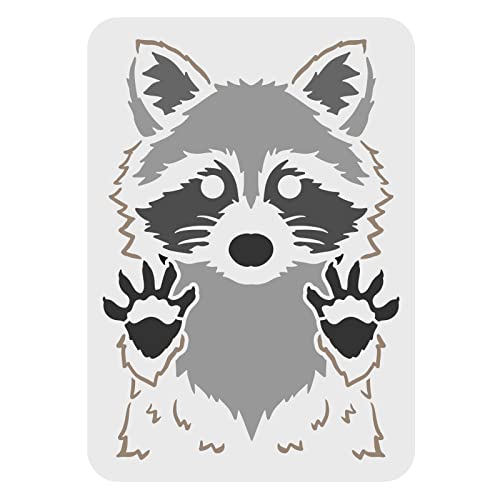 FINGERINSPIRE Waschbär Schablone 29,7x21cm Wiederverwendbare Waschbär Malvorlage DIY Bastel Waschbär Schablone Waldtier Waschbär Schablone zum Malen auf Wänden, Böden, Möbeln, Holz und Papier FINGERINSPIRE Waschbär Schablone 29,7x21cm Wiederverwendbare Waschbär Malvorlage DIY Bastel Waschbär Schablone Waldtier Waschbär Schablone zum Malen auf Wänden, Böden, Möbeln, Holz und Papier von FINGERINSPIRE