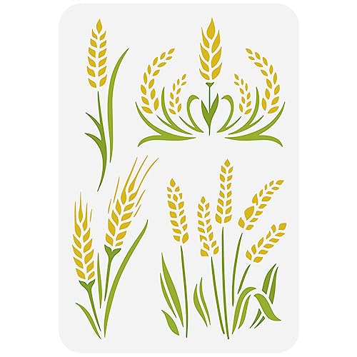 FINGERINSPIRE Weizenähren Schablone 21x29.7 cm Ohren Weizen Schablone Getreideähren Weizen Zeichenvorlage Wiederverwendbar Waschbar Malschablone Für Zuhause Wand Boden Tür Möbel Fliesen Dekoration FINGERINSPIRE Weizenähren Schablone 21x29.7 cm Ohren Weizen Schablone Getreideähren Weizen Zeichenvorlage Wiederverwendbar Waschbar Malschablone Für Zuhause Wand Boden Tür Möbel Fliesen Dekoration von FINGERINSPIRE
