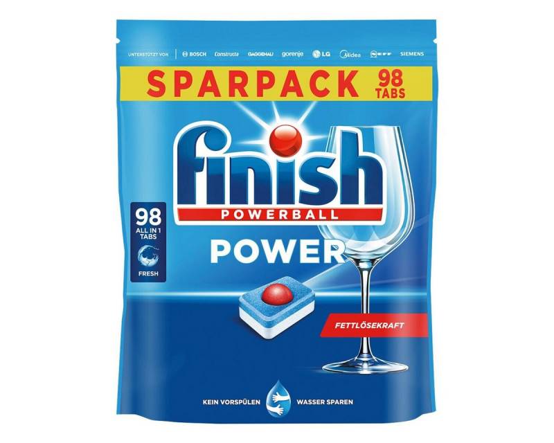 FINISH Power Spülmaschinentabs (98 Tabs, All-in-1) von FINISH