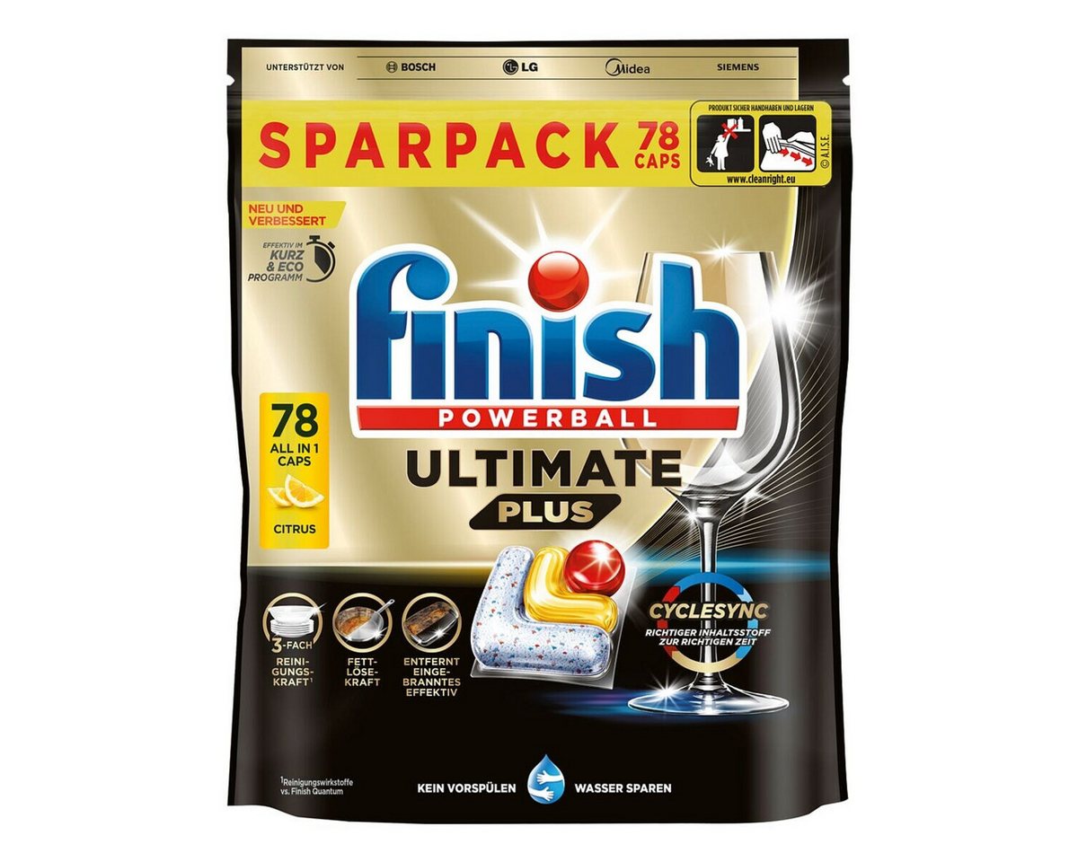 FINISH Ultimate Plus Citrus Spülmaschinentabs (78 Caps) von FINISH