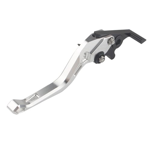 FINMOKAL Silberne Kupplungsbremshebel, verstellbarer Griff, kompatibel mit Honda C125 Super Cub 19-23 / Super CUB 110 18-23 CT125 Hunter Cub 20-23 DAX125 ST125 22-23 von FINMOKAL