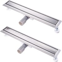 Acezanble - Duschrinne 70 cm Befliesbar Duschablauf Extra Flach Duschelement Edelstahl Complettset, Siphon mit Geruchsstop und Haarsieb Größen 30cm Acezanble - Duschrinne 70 cm Befliesbar Duschablauf Extra Flach Duschelement Edelstahl Complettset, Siphon mit Geruchsstop und Haarsieb Größen 30cm von ACEZANBLE