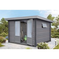 Wolff Finnhaus wpc Gerätehaus Bella 2929 28 Gerätehaus aus Holz/Kunststoff in Grau, Geräteschrank mit 28 mm Wandstärke Gartenhaus Wolff Finnhaus wpc Gerätehaus Bella 2929 28 Gerätehaus aus Holz/Kunststoff in Grau, Geräteschrank mit 28 mm Wandstärke Gartenhaus von FINNHAUS WOLFF