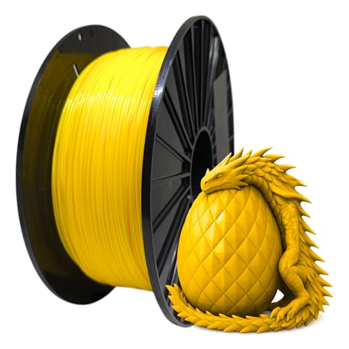 Finnotech F3D Premium TPU Filament 1.75 mm, Flexibles 3D-Drucker Filament, Maßgenauigkeit +/- 0.03mm, 1 kg Spule, Exzellente Haftung, Für exakte 3D Drucke, Lemon von FINNOTECH