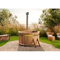 Badefass Bergen aus Holz , mit Montagematerial - Finntherm von FINNTHERM