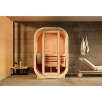 Innensauna Ellipso s Innensauna 1 Sitzbänke aus Holz, Saunakabine mit 42 mm Wandstärke, Dampfsauna mit Montagematerial - Finntherm Innensauna Ellipso s Innensauna 1 Sitzbänke aus Holz, Saunakabine mit 42 mm Wandstärke, Dampfsauna mit Montagematerial - Finntherm von FINNTHERM