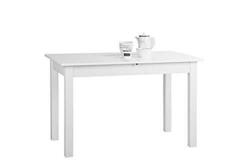 FINORI 001285 Coburg Weiß Nb. 120 x 70 cm Tisch Esszimmertisch Küchentisch ausziehba. von FINORI
