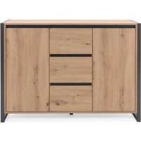 Kommode Sideboard Beistellkommode Stauraum Schuhkommode denver Artisan Eiche g... von FINORI