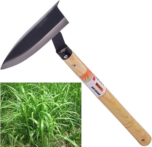 FINPAN Japanisches Gartenwerkzeug- Handhacke/Sicherheit Sichel ist perfekt zum Jäten und Kultivieren (Länge: 42 cm) von FINPAN
