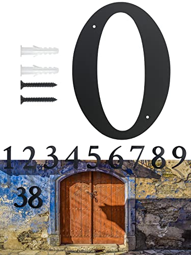 Moderne Extra Große Hausnummer Feinstruktur Pulverbeschichtet Höhe 28 cm DIY-Adressennummern für Haus, Tor, Gebäude (0) von FINYSHIKK