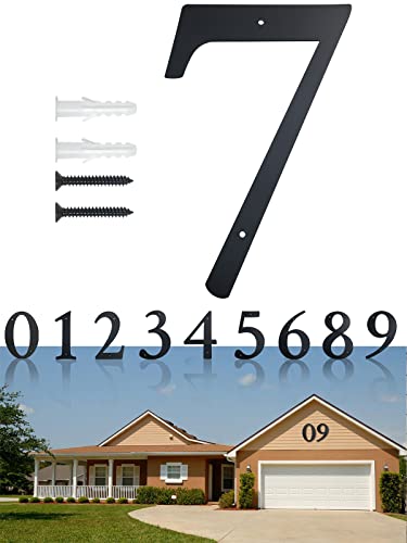 Moderne Extra Große Hausnummer Feinstruktur Pulverbeschichtet Höhe 28 cm DIY-Adressennummern für Haus, Tor, Gebäude (7) von FINYSHIKK