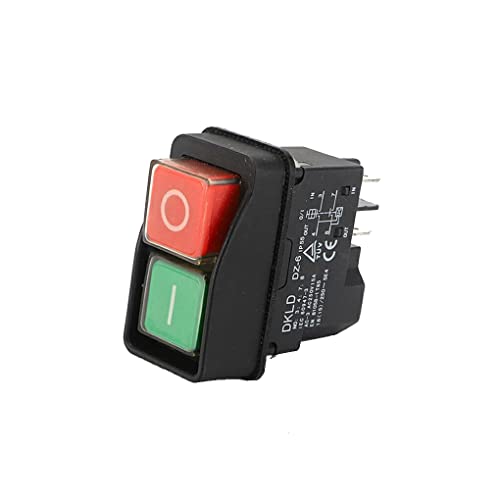 FIOERDTUIE Druckknopf DKLD DZ6 KJD17 Wasserdichter elektromagnetischer Schalter Robust Lang Mit kleinen Sicherheitsschaltern Starter Home, DKLD/DZ 6 Vierbein von FIOERDTUIE