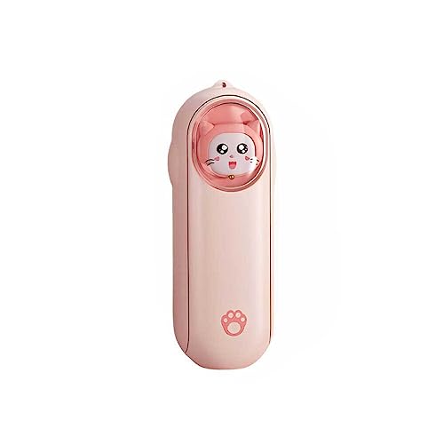 FIOERDTUIE USB Mini Handventilator stumm, Schnelllade Klimaanlage, niedlicher Stil, Hals, hängend, Taschenkühler, Camping, Büro, Wohnheim, Rosa von FIOERDTUIE