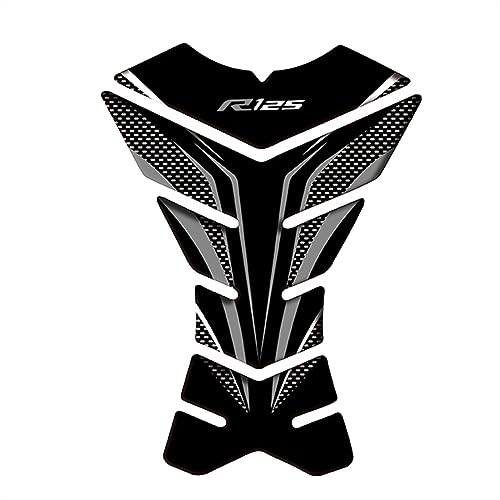 FIONEL Tankschutz Für Yamaha YZF-R125 R 125 R125 Motorrad Aufkleber Tank Pad Schutz Aufkleber (Color : Nero) von FIONEL
