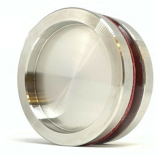 FIP 1 Paar runde Türgriffe für Glastüren mit 3M Klebepads Edelstahl 5 cm x 5 cm x 6 mm von FIP