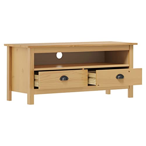 FIRBNUS 110x40x47 cm TV Board TV Schrank Fernsehtisch TV Lowboard TV-MöBel PhonomöBel TV Cabinet TV Bank TV Stand Fernseher Schrank Braun von FIRBNUS