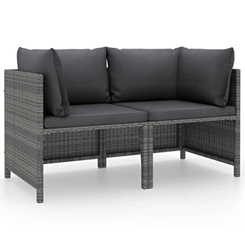 FIRBNUS 2-Sitzer-Ecksofa mit anthrazitfarbenen Kissen, Gartenmöbel, Gartensofa, Outdoor-Möbel, widerstandsfähig, atmosphärisch, Gartenset aus PE-Rattan FIRBNUS 2-Sitzer-Ecksofa mit anthrazitfarbenen Kissen, Gartenmöbel, Gartensofa, Outdoor-Möbel, widerstandsfähig, atmosphärisch, Gartenset aus PE-Rattan von FIRBNUS