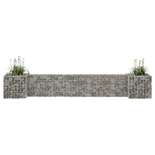 FIRBNUS 260 x 40 x 40 cm Gabione Blumenkasten "H" Gabione Hochbett Metall Käfig Hochbeet Blumenkäfig Gabionen Metall Gabionen Blumenständer Garten Hohe Tragfähigkeit aus Stahldraht FIRBNUS 260 x 40 x 40 cm Gabione Blumenkasten "H" Gabione Hochbett Metall Käfig Hochbeet Blumenkäfig Gabionen Metall Gabionen Blumenständer Garten Hohe Tragfähigkeit aus Stahldraht von FIRBNUS