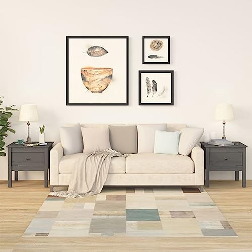 FIRBNUS 50 x 50 x 49 cm Beistelltische 2 Stück Grau Massivholz Kiefer Tisch Wohnzimmer Holz Kommode Kommode Holzkiste Couchtische 2 Stück Couchtisch Wohnzimmer Moderne Möbel FIRBNUS 50 x 50 x 49 cm Beistelltische 2 Stück Grau Massivholz Kiefer Tisch Wohnzimmer Holz Kommode Kommode Holzkiste Couchtische 2 Stück Couchtisch Wohnzimmer Moderne Möbel von FIRBNUS