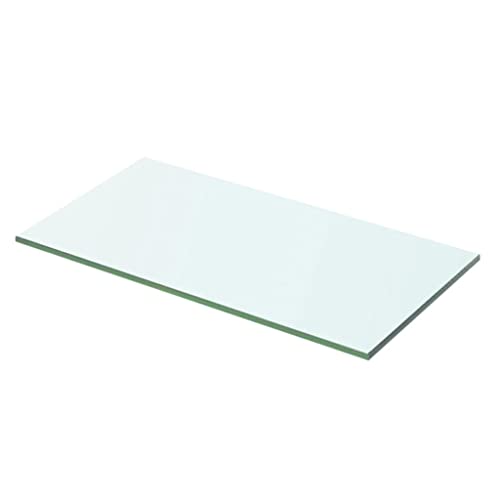 FIRBNUS 50x20x0,8 cm Storage Shelves Glas Glasregalboden Bad Regal Schwebend Regal Glas Schwebende Regale für Wohnzimmer Badezimmer Wandregal Glas Transparent Gehärtetes Glas von FIRBNUS