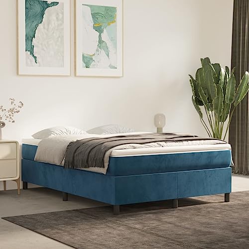 FIRBNUS Bettrahmen Boxspringbett Samt Tagesbett Klassische Möbel für Schlafzimmer Heimdekoration Multifunktionales Design Dunkelblau 193x140x35 cm FIRBNUS Bettrahmen Boxspringbett Samt Tagesbett Klassische Möbel für Schlafzimmer Heimdekoration Multifunktionales Design Dunkelblau 193x140x35 cm von FIRBNUS