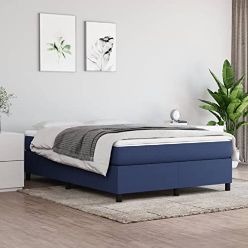 FIRBNUS Bettrahmen Boxspringbett Tagesbett Klassische Möbel für Schlafzimmer Heimdekoration Multifunktionales Design Blau 193x140x35 cm FIRBNUS Bettrahmen Boxspringbett Tagesbett Klassische Möbel für Schlafzimmer Heimdekoration Multifunktionales Design Blau 193x140x35 cm von FIRBNUS