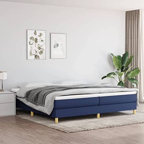 FIRBNUS Bettrahmen Boxspringbett Tagesbett Klassische Möbel für Schlafzimmer Heimdekoration Multifunktionales Design Blau 203x200x25 cm FIRBNUS Bettrahmen Boxspringbett Tagesbett Klassische Möbel für Schlafzimmer Heimdekoration Multifunktionales Design Blau 203x200x25 cm von FIRBNUS