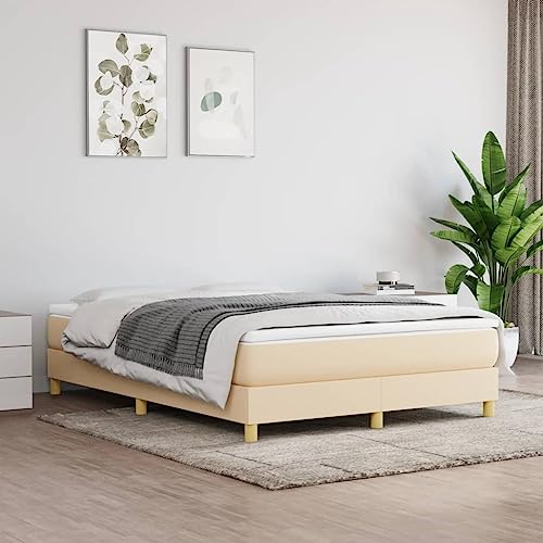 FIRBNUS Bettrahmen Boxspringbett Tagesbett Klassische Möbel für Schlafzimmer Heimdekoration Multifunktionales Design Creme 203x140x25 cm FIRBNUS Bettrahmen Boxspringbett Tagesbett Klassische Möbel für Schlafzimmer Heimdekoration Multifunktionales Design Creme 203x140x25 cm von FIRBNUS