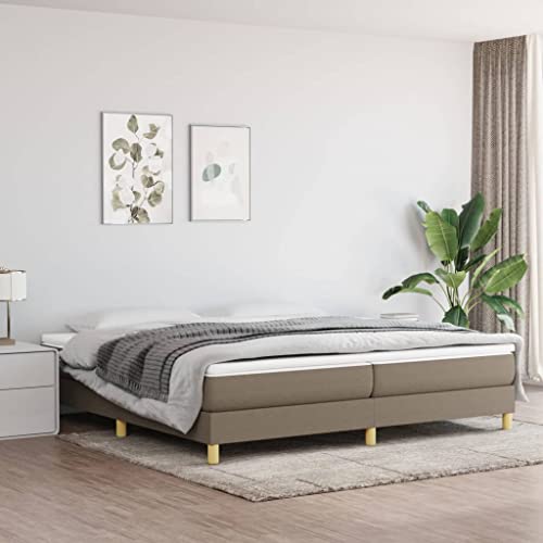 FIRBNUS Bettrahmen Boxspringbett Tagesbett Klassische Möbel für Schlafzimmer Heimdekoration Multifunktionales Design Taupe 203x200x25 cm FIRBNUS Bettrahmen Boxspringbett Tagesbett Klassische Möbel für Schlafzimmer Heimdekoration Multifunktionales Design Taupe 203x200x25 cm von FIRBNUS