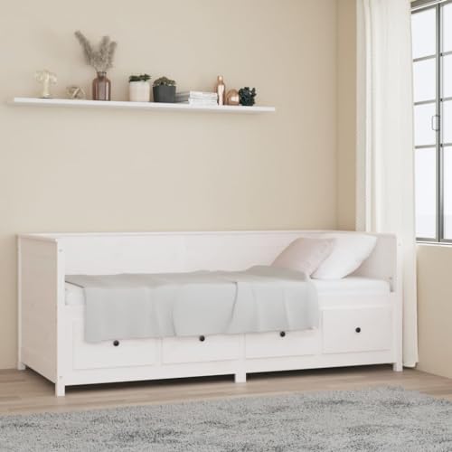 FIRBNUS Bettrahmen Tagesbett aus Holz Sofa im Wohnzimmer Möbel für Schlafzimmer Heimdekoration Multifunktionales Design Weiß 207,5x87x80 cm FIRBNUS Bettrahmen Tagesbett aus Holz Sofa im Wohnzimmer Möbel für Schlafzimmer Heimdekoration Multifunktionales Design Weiß 207,5x87x80 cm von FIRBNUS