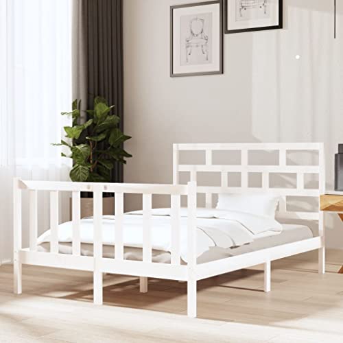 FIRBNUS Bettrahmen Weiß Massivholz Kiefer 120 x 190 cm 4FT Small Double Bettrahmen Einzelbett Einzelbett Bettgestell Einzelbett Bettrahmen Bettrahmen FIRBNUS Bettrahmen Weiß Massivholz Kiefer 120 x 190 cm 4FT Small Double Bettrahmen Einzelbett Einzelbett Bettgestell Einzelbett Bettrahmen Bettrahmen von FIRBNUS