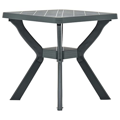 FIRBNUS Bistrotisch Grün 70 x 70 x 72 cm Kunststoff Tisch Bar Couchtisch Kaffeetische Gartenmöbel Kunststoff Outdoor Bistrotisch quadratisch Tisch Bar von FIRBNUS